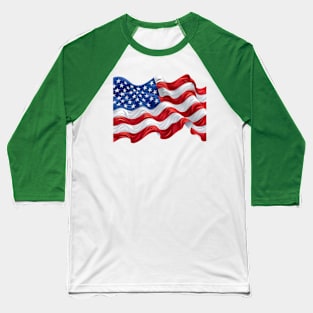 USA Flag Baseball T-Shirt